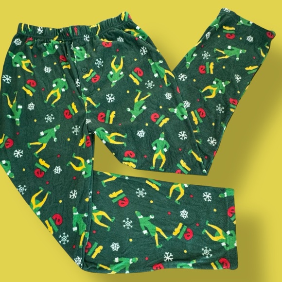 ELF Pajamas Medium Buddy The Elf •• Sold as Set - Picture 4 of 6